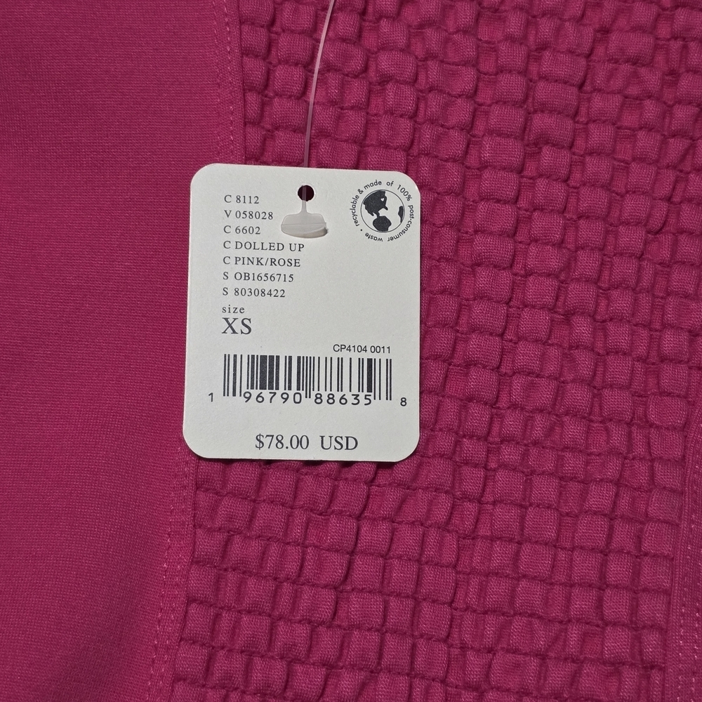 Free People Vibrant Pink Off-Shoulder Blouse - Picture 7 of 8